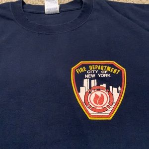 Vintage NY fire department shirt